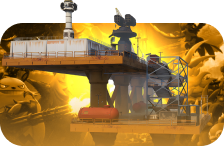 Barge Oil Rig Stronghold